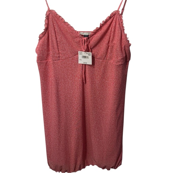 American Eagle Outfitters Coral/Pink Floral Cami Dress Size XL NWT - Picture 1 of 3